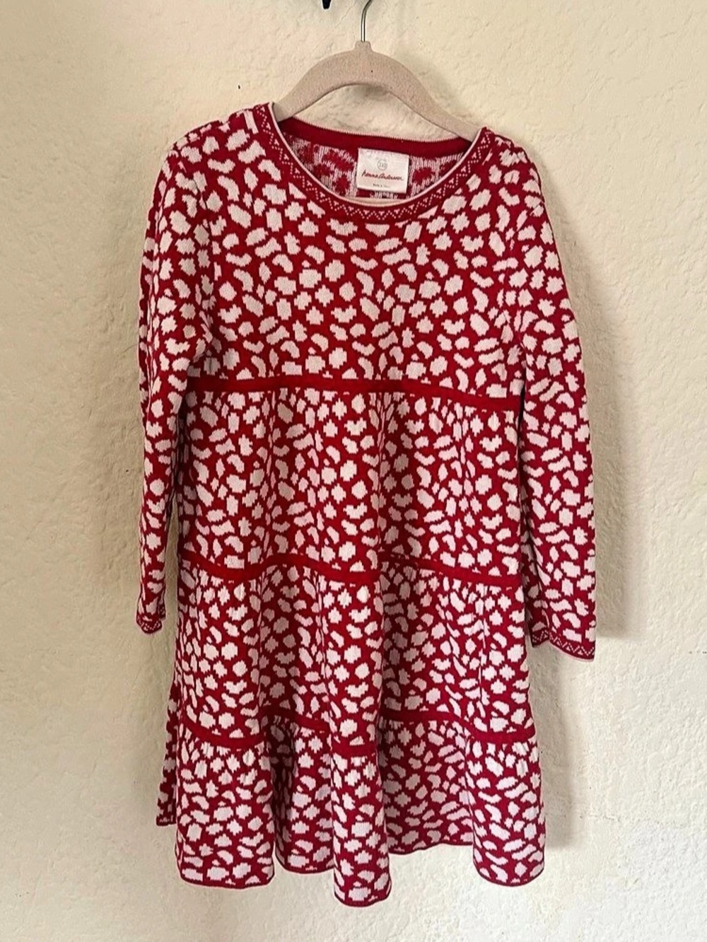 Hanna Anderson Cheetah Swtr Dress 110 5 US